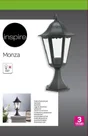 Borne exterieur monza e27 noir inspire