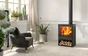 Poêle à bûche PANADERO Poele a bois saphir ecodesign noir, 7.1 kW