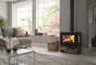 Poêle à bûche PANADERO Poele a bois java 3v ecodesign noir, 5.9 kW