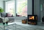 Poêle à bûche PANADERO Poele a bois java 3v ecodesign noir, 5.9 kW