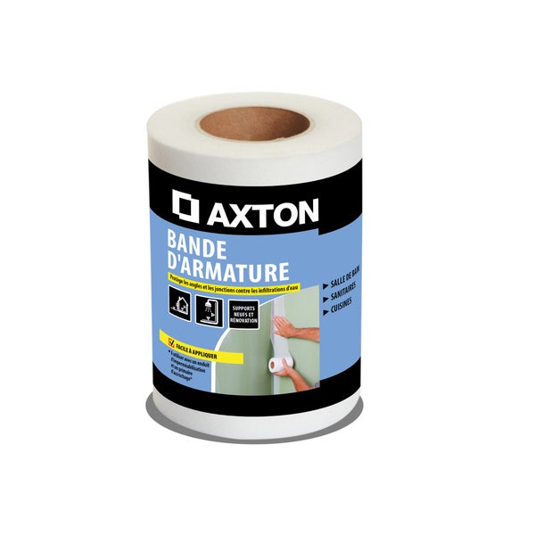 Bande d'armature blanche, AXTON, 12cm X 15m