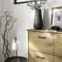 Poignée de meuble Sara, zamak noir mat, entraxe 96 mm