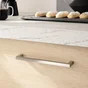 Poignée de meuble Citere, zamak argent brossé, entraxe 160 mm