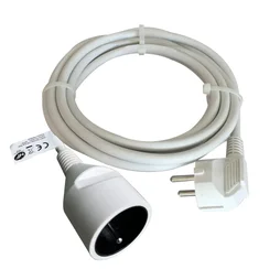 Rallonge avec terre L.3 m H05VV-F 3 x 1.5 mm², LEXMAN