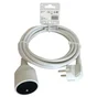 Rallonge avec terre L.3 m H05VV-F 3 x 1.5 mm², LEXMAN