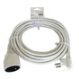 Rallonge électrique ménager avec terre H05VVF, blanc, 10m, Lexman