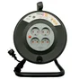 Enrouleur de bricolage 16a 4 prises ho5vvf 3g1.5mm 25 metres zenitech