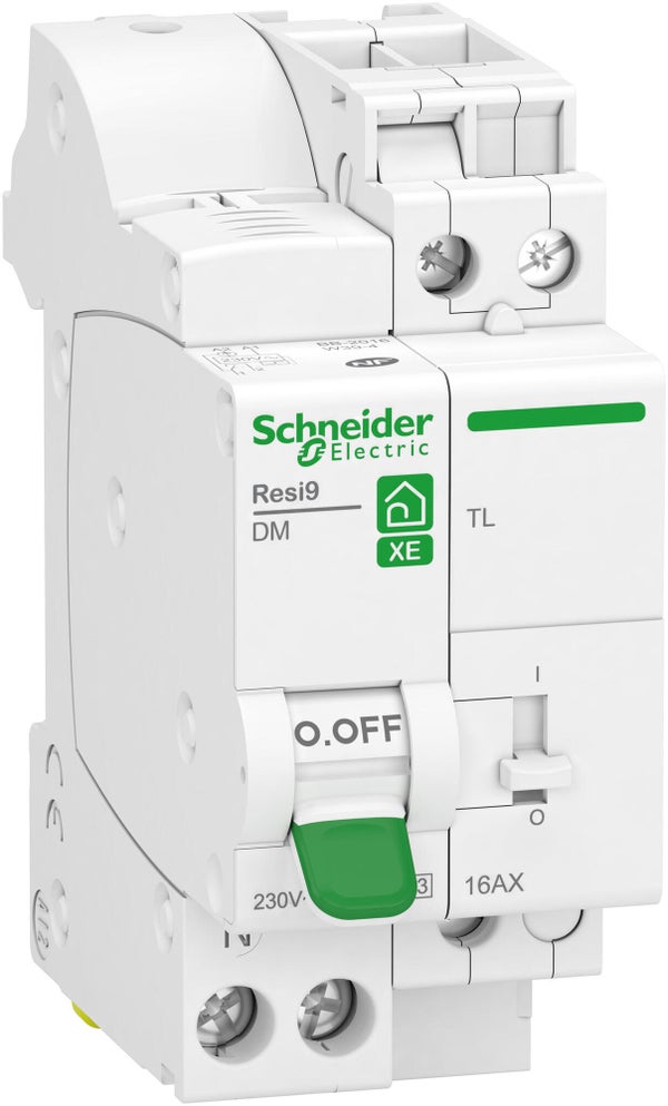 Combiné disjoncteur + télérupteur courbe C 1P+N 16A Resi9 XE, SCHNEIDER ELECTRIC