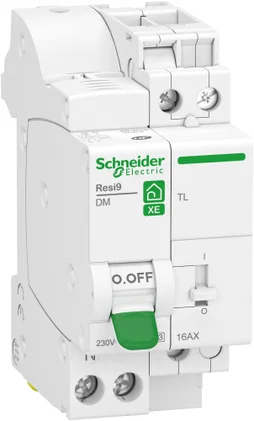 Combiné disjoncteur + télérupteur courbe C 1P+N 16A Resi9 XE, SCHNEIDER ELECTRIC