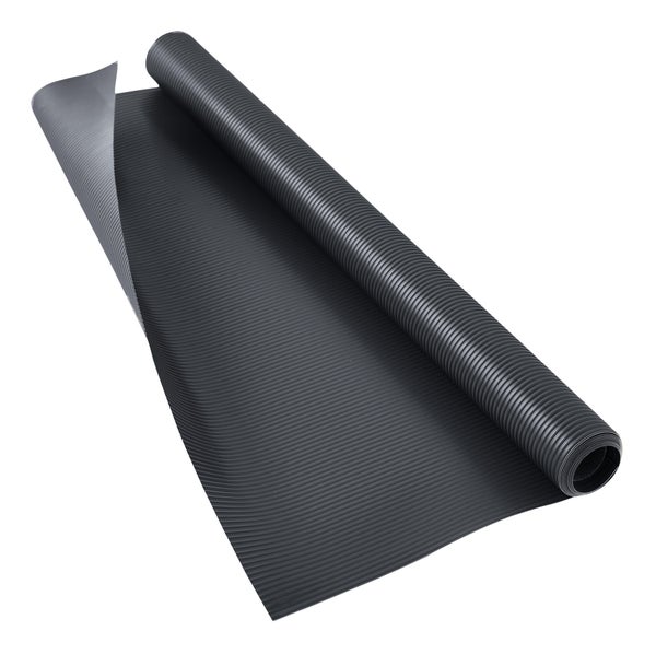 Tapis fond de tiroir, DELINIA Eva, l.50 x P.150 cm, gris foncé