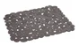 Tapis fond d'evier pvc aspect gomme, gris