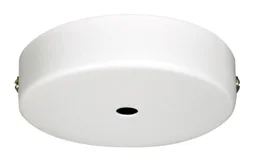 Pavillon metal,TIBELEC, blanc, diam. 10 cm
