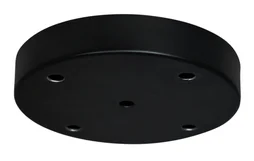 Rosace 5 câbles, TIBELEC, noir, diam.15cm
