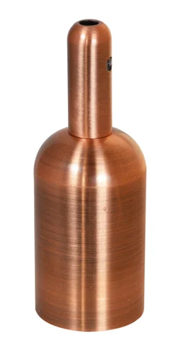 Douille filetage E27 métal, dore rose, diam. 42 mm