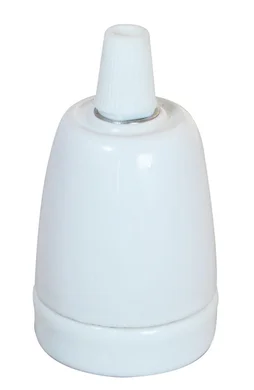 Douille e27 filetage ceramique blanc TIBELEC