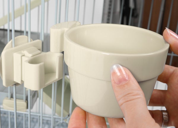 Mangeoire rongeur plastique neo 300ml beige