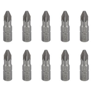 Lots de 10 embouts de vissage DEXTER Pz2 25 mm