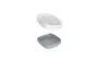Porte-savon plastique Slim, blanc gris 70511