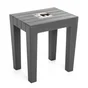 Tabouret à poser, gris anthracite, Lombok gris