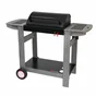Barbecue au charbon de bois SOMAGIC Indiana, chariot bois, cuve noire