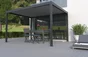 Pergola autoportante Caleta, aluminium gris anthracite, 12 m²