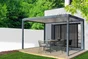 Pergola autoportante Caleta, aluminium gris anthracite, 12 m²