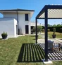 Pergola autoportante Caleta, aluminium gris anthracite, 12 m²