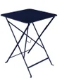 Table de jardin FERMOB Bistro carré bleu abysse, 2 personnes
