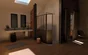 Paroi de douche a l'italienne fixe murale verre, l.120 cm, Ep.5 mm noir Artelo
