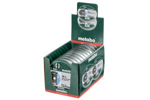 Coffret de 10 meules METABO De tronconnage sp 125 x 1,0 x 22,23 inox