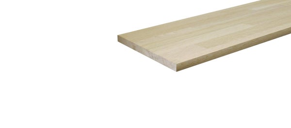 Tablette chene lamelle colle, L.200 x l.30 cm x Ep.18 mm
