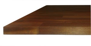 Tablette acacia lamellé collé huilé, L.200 x l.40 cm x Ep.18 mm