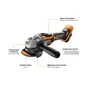 Meuleuse d'angle sans fil 125 mm AEG Bews18125bL-0, 18 V