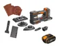 Ponceuse vibrante ponceuse de finition sans fil WORX Wx820.1 20 V 4 Ah