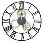 Horloge metal Engrenage noir Diam.70 cm