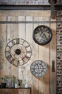 Horloge metal Engrenage noir Diam.70 cm