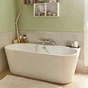 Baignoire semi-îlot l.75 x L.170 cm, blanc Ilova, BALNEO