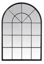 Miroir rectangulaire fenêtre DEMEURE, l.93 x H.135 cm, noir
