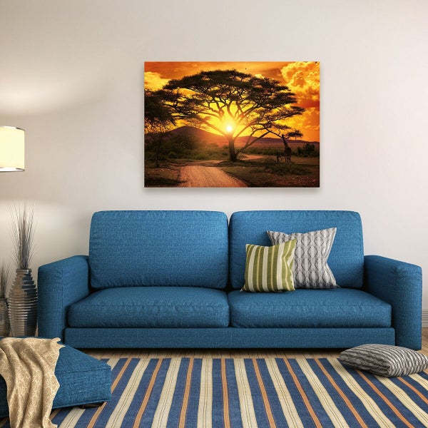 Toile imprimée Soleil coucher, CEANOTHE l.140 x H.100 cm