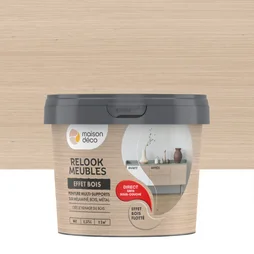Peinture pour meuble Relook MAISON DECO effet bois flotte mat 0.375 L