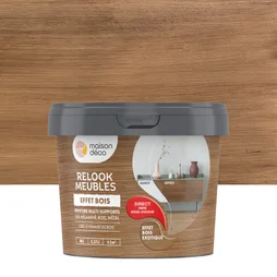 Peinture pour meuble Relook MAISON DECO effet bois exotique mat 0.375 L