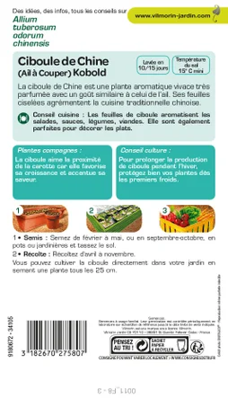 Graine potagère de ciboule de Chine kobold, VILMORIN