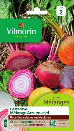 Graine potagère de betterave mélange arc-en-ciel, VILMORIN