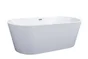 Baignoire îlot l.75 x L.150 cm, blanc Anna, BALNEO