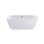 Baignoire îlot l.75 x L.150 cm, blanc Anna, BALNEO