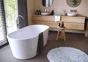 Baignoire îlot l.80 x L.180 cm, blanc Anna, BALNEO