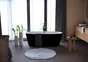 Baignoire îlot l.80 x L.180 cm, noir Anna, BALNEO