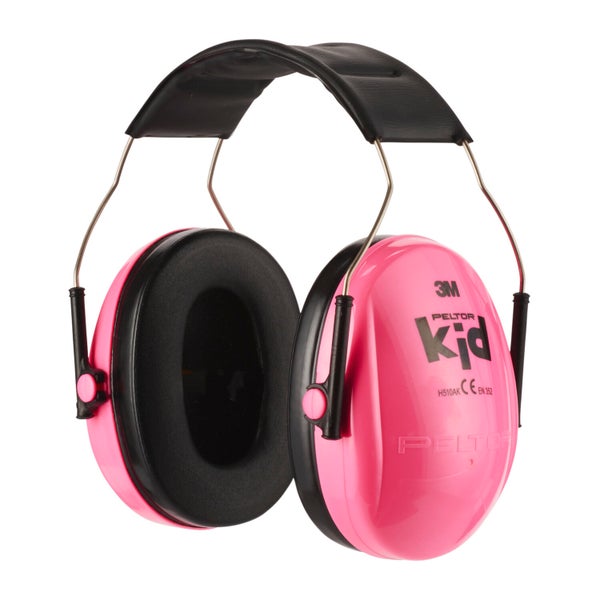 Casque antibruit snr 27 db 3M Peltor pour enfant, rose, 87-98db