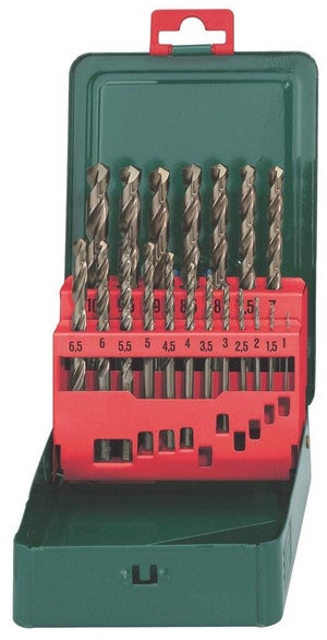 Coffret de fôrets à metaux HSS-Co, SP METABO 627157000 pour perceuse, 19 pieces