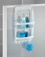 Etagere de bain / douche blanc a suspendre